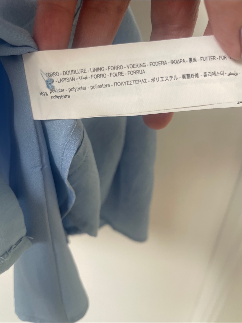 Zara Light Blue Button-Front Shirt Dress - Picture 5 of 6